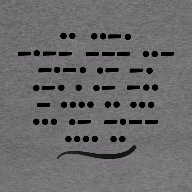 Morse code, if you can read this, say hi! by rand0mity